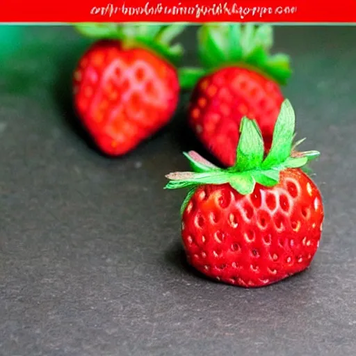 Image similar to adorable strawberry critter