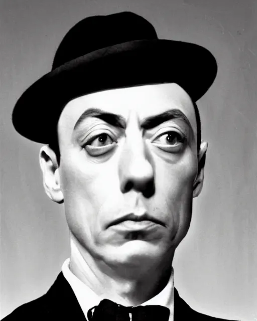 Prompt: Buster Keaton portrait