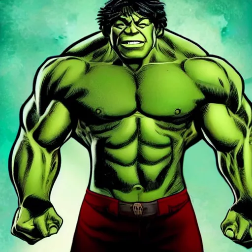 Prompt: the incredible hulk in the style of disney pixar fighting iron man