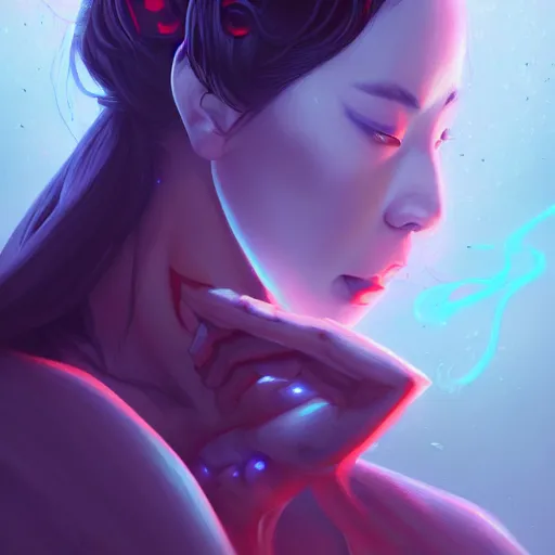 Prompt: a portrait of a beautiful shodan, art by lois van baarle and loish and ross tran and rossdraws and sam yang and samdoesarts and artgerm and saruei, digital art, highly detailed, intricate, sharp focus, trending on artstation hq, deviantart, unreal engine 5, 4 k uhd image