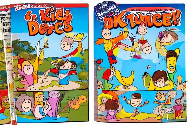 Image similar to can you spot the 6 differences? kid's cartoon magazine, fun, children's book