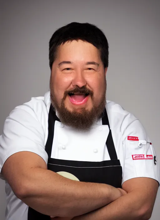 Prompt: portrait photo still of real life south park chef, 8 k, 8 5 mm, f. 1 4