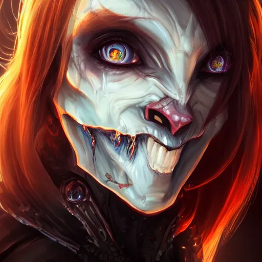 Image similar to undead half - dragon, anthropomorph, beautiful, detailed symmetrical close up portrait, intricate complexity, in the style of artgerm and ilya kuvshinov, magic the gathering art