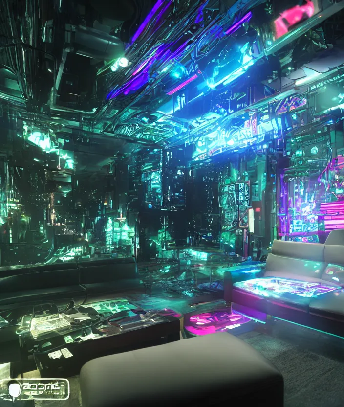 Image similar to japanese model cybernetic sofa with digital led skin, neon lighting, techno neon projector background, promotional photo, intricate details, ultra realistic, unreal engine 5, depth of field, bokeh, octane render