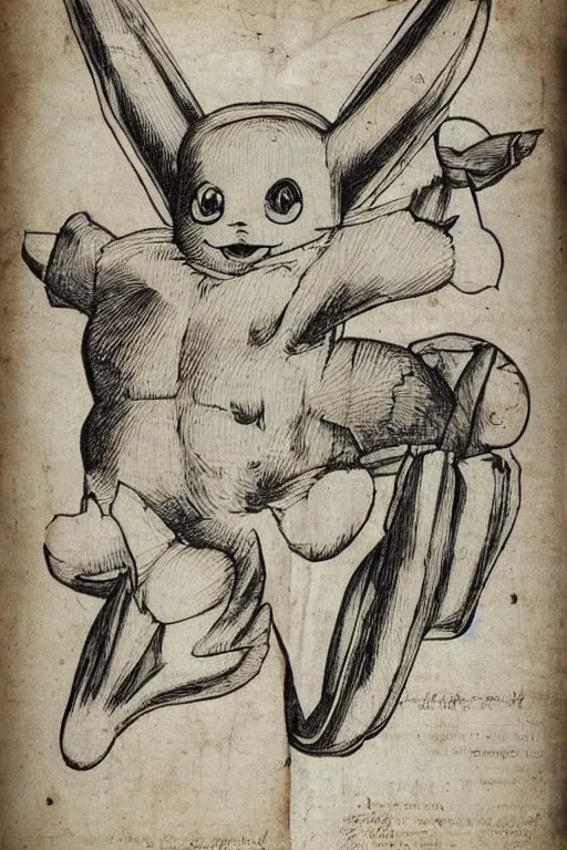 Image similar to 1 6 th century anatomical poster of pikachu, highly detailed, intricate, elegant, ultra realistic, ink,