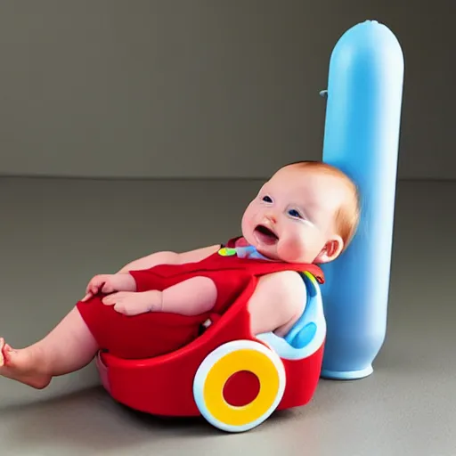 Image similar to ICBM baby toy, fisher price