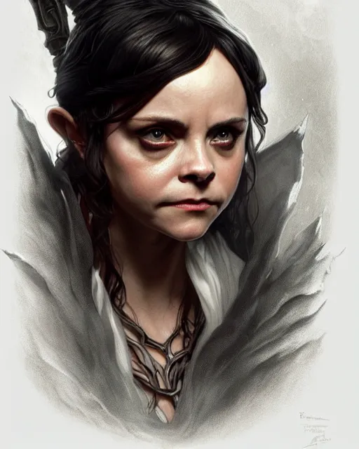 Image similar to Christina Ricci from Sleepy Hollow (1999) casting a fire spell, D&D, fantasy, intricate, elegant, highly detailed, digital painting, artstation, concept art, matte, sharp focus, illustration, hearthstone, art by Artgerm and Greg Rutkowski and Alphonse Mucha