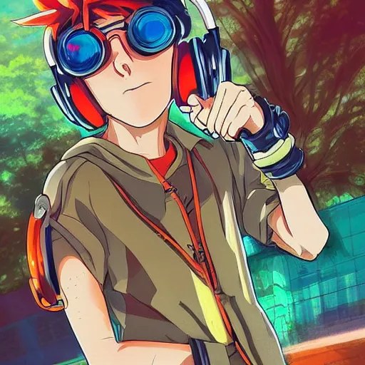 Manga Boy Png File  Anime Boy Headphones  600x600 PNG Download  PNGkit