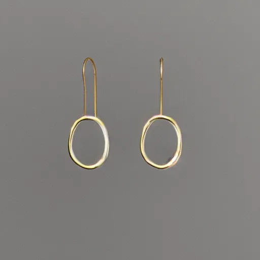 Prompt: “minimalistic beautiful surprising unusual abstract earring design”