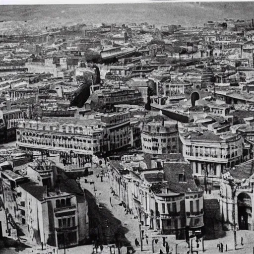 Prompt: A photo of a Madrid from the Spanish Civil War