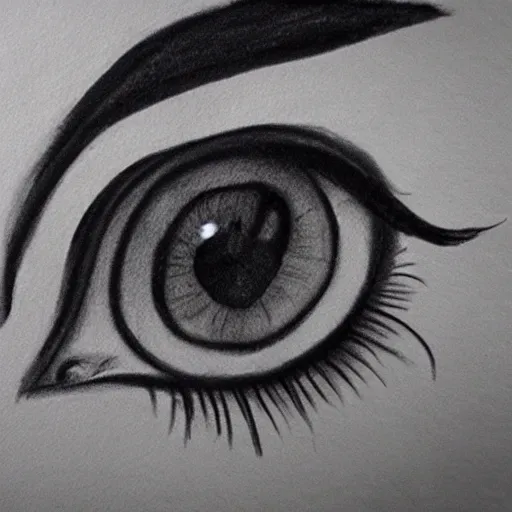 Image similar to sketch of a girls eyes with tears in them