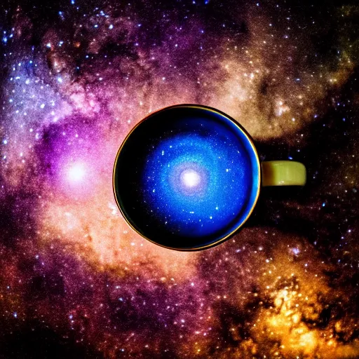Image similar to galaxy in a tea cup, tea cup photography, galaxy, Milky Way galaxy, galaxy in a cup, 8k