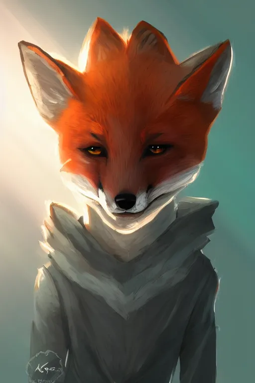 Image similar to a fox fursona, trending on artstation, by kawacy, furry art, digital art, cyberpunk, high quality, backlighting