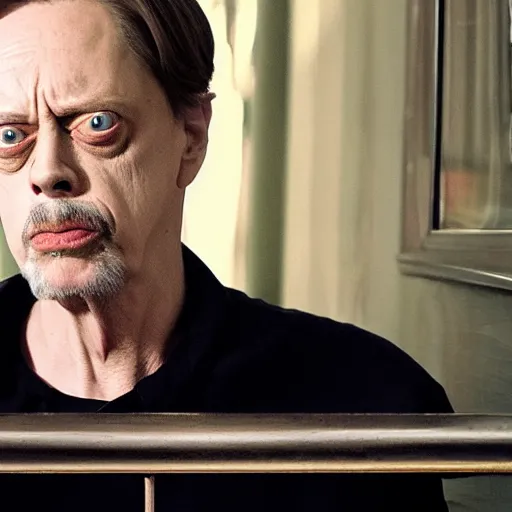 Image similar to steve buscemi in ghost dad, 4 k, detailed