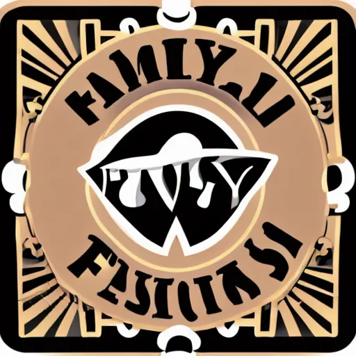 Image similar to family fashion logo, flat art, vector design