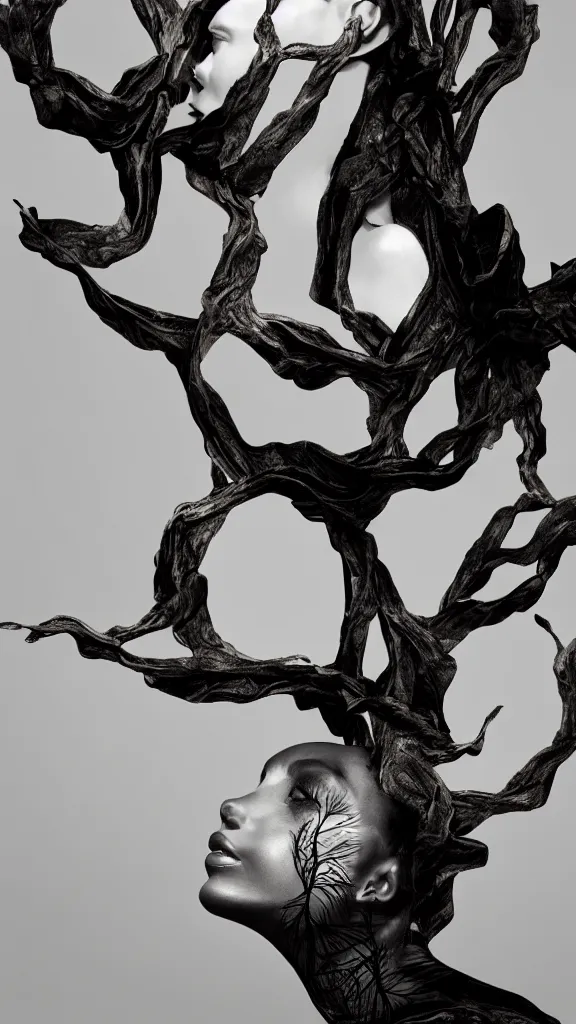 Prompt: tree by ingrid baars, octane render, 4 k, 8 k, sharp!, very very beautiful, stunning, twisted, vanishing, transparent, ethereal