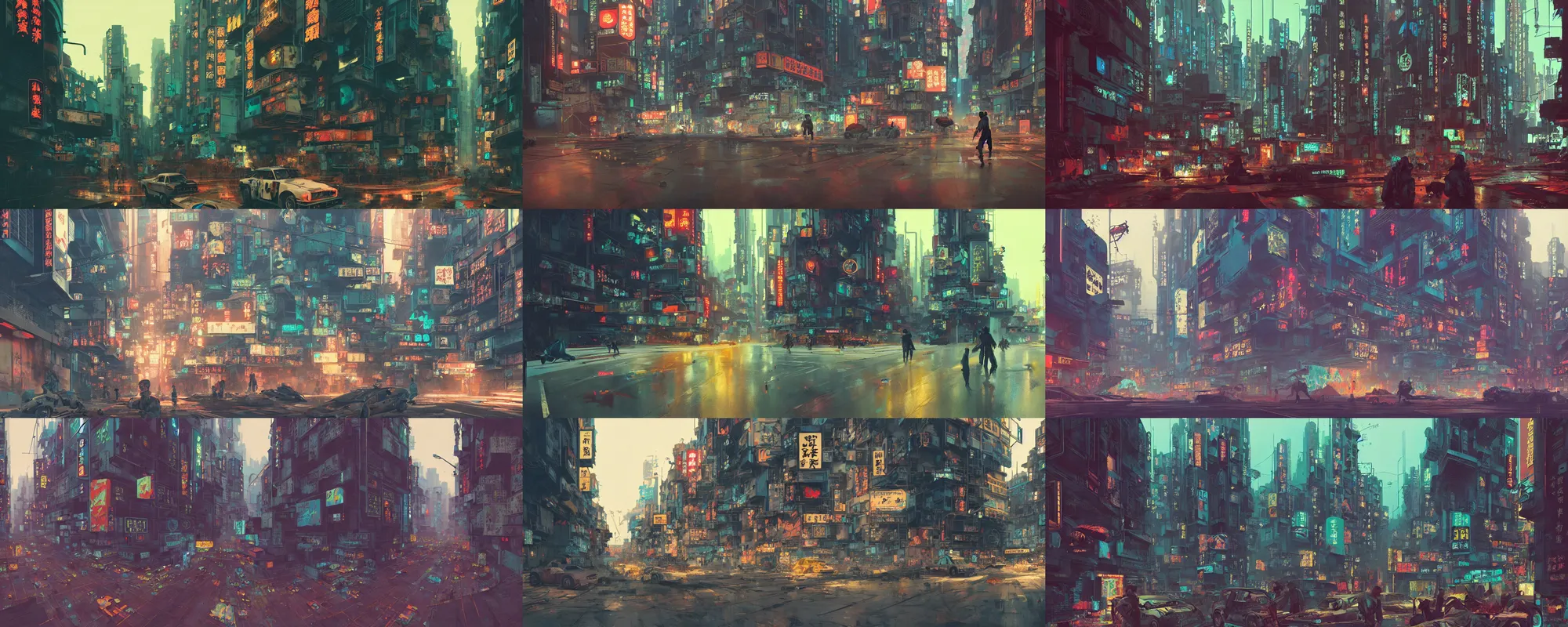 Prompt: duotone olive illustration of beautiful cyberpunk kowloon lots of signs, wide angle scene, composition accidental renaissance golden ratio, cinematic, by sachin teng and sergey kolesov and ruan jia and heng z and wlop. graffiti art, scifi, fantasy, hyper detailed. octane render. concept art. trending on artstation
