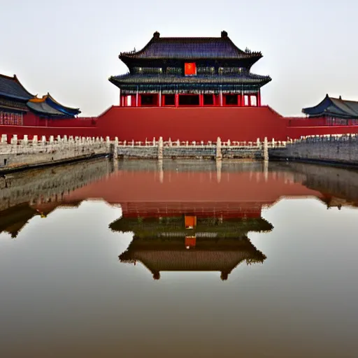 Prompt: Beijing Forbidden City under the Milky Way.