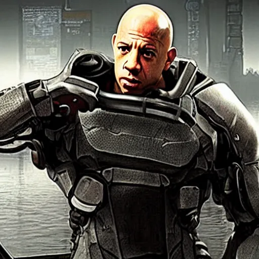 Image similar to Vin Diesel starring in Half-Life 2