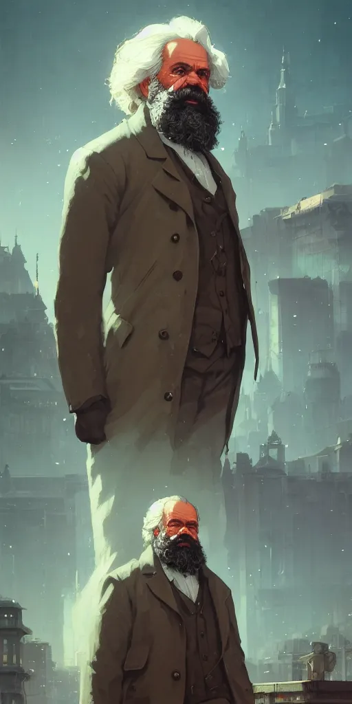 Prompt: highly detailed portrait karl marx in gta v, stephen bliss, unreal engine, fantasy art by greg rutkowski, loish, rhads, ferdinand knab, makoto shinkai and lois van baarle, ilya kuvshinov, rossdraws, tom bagshaw, global illumination, radiant light, detailed and intricate environment