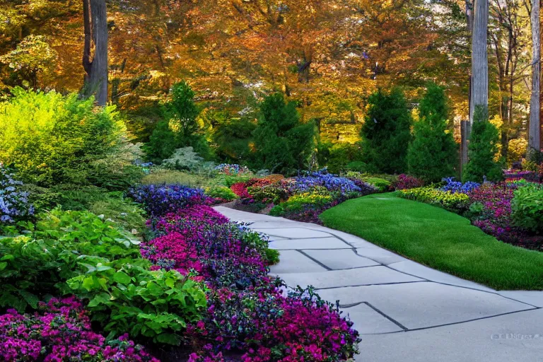 Image similar to beautiful landscaping, olmsted, masterpiece