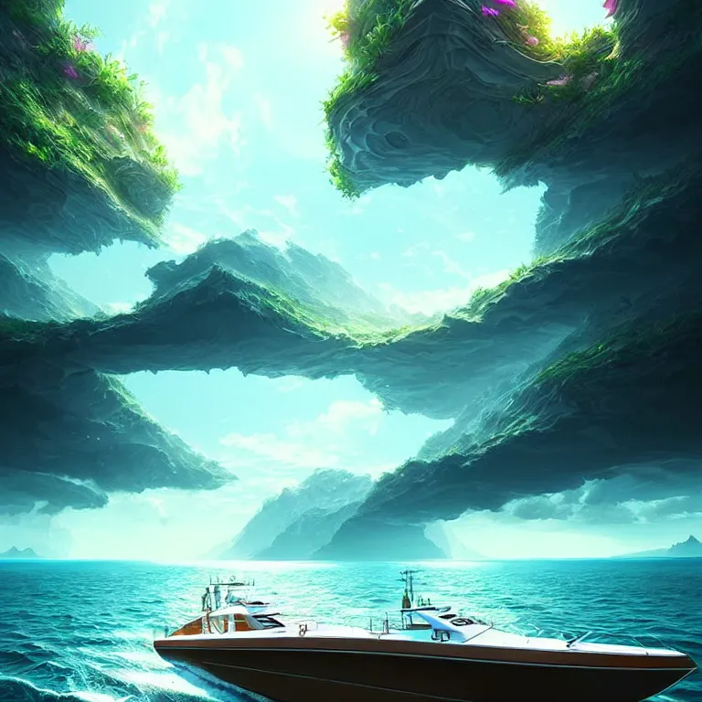 Prompt: epic professional digital art of 🍃 🛥 ❤️ 😱, best on artstation, cgsociety, wlop, cosmic, epic, stunning, gorgeous, much detail, much wow, masterpiece