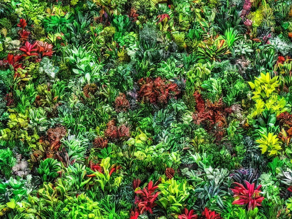 Prompt: professional digital art of a jungle of plastic plants, high quality, hd, 4 k, 8 k,