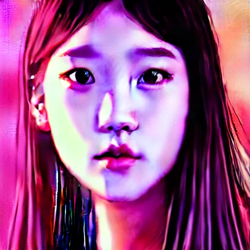 Image similar to jisoo of blackpink, hyperrealistic portrait, bladerunner street, by justine florentino, fantasy art, photo realistic, dynamic lighting, artstation, poster, volumetric lighting, very detailed face, intricate complexity, 8 k, award winning
