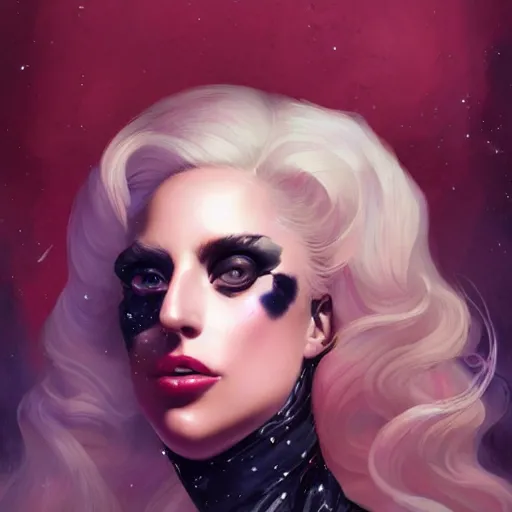 Image similar to a portrait of lady gaga by charlie bowater and anna dittmann and gil elvgren.