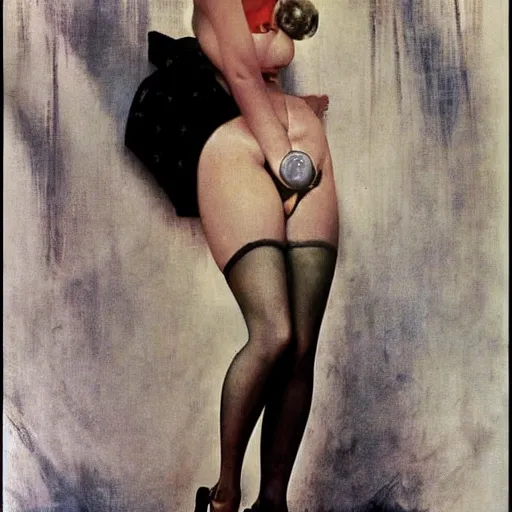 Image similar to marilyn monroe by norman rockwell