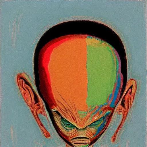 Image similar to alien by wayne thiebaud