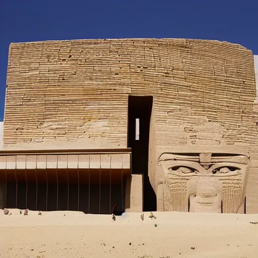 Prompt: mac donalds building in ancient egypt