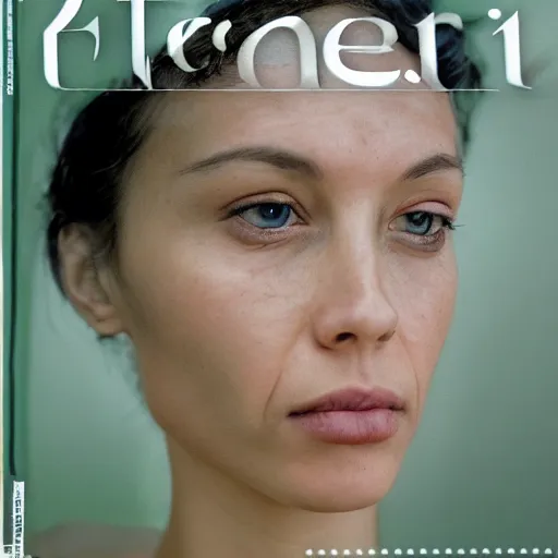 Image similar to beautiful extreme closeup frontpage photo of frontiers in herbal anthropomorphosis fashion magazine portrait of person, highly detailed, focus on face, soft lighting
