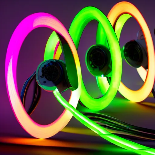 Image similar to cob led tape, colourful, product render, 8 k, ledspace, ultraleds, unreal engine,