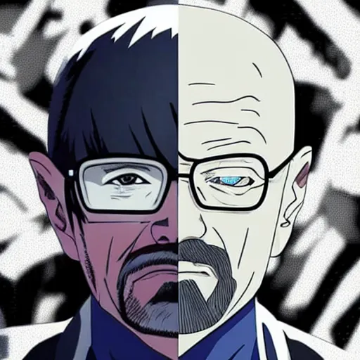 Image similar to Walter White in Tokyo Ghoul