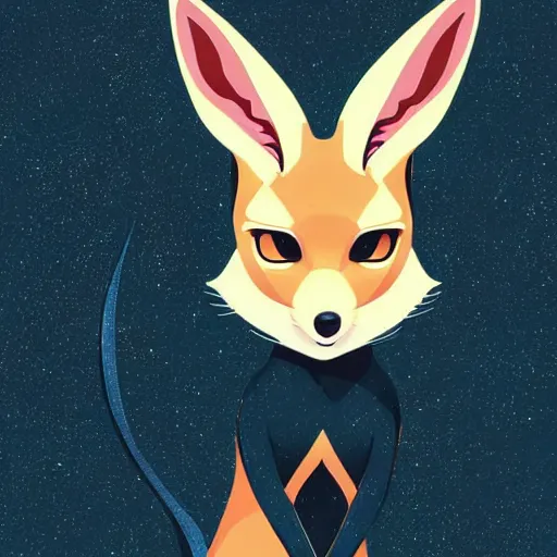 Prompt: fennec fox, clean cel shaded vector art. shutterstock. behance hd by lois van baarle, artgerm, helen huang, by makoto shinkai and ilya kuvshinov, rossdraws, illustration