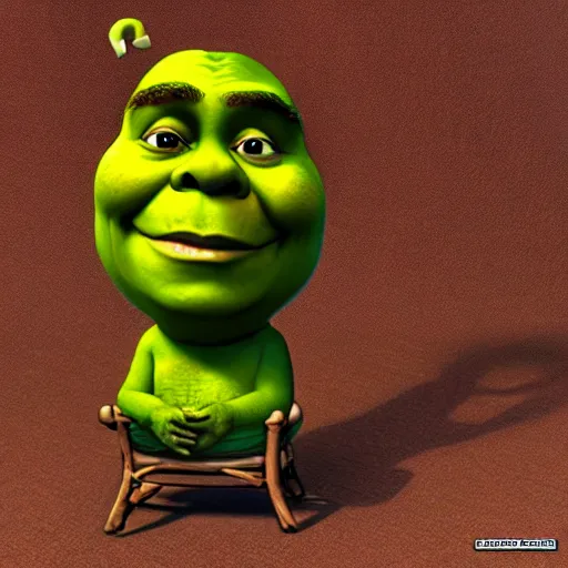 Image similar to shrek as an avocado chair, realistic, hyperrealistic, ultra realistic, real, real world, highly detailed, very detailed, extremely detailed, intricate details, 8 k resolution, hd quality