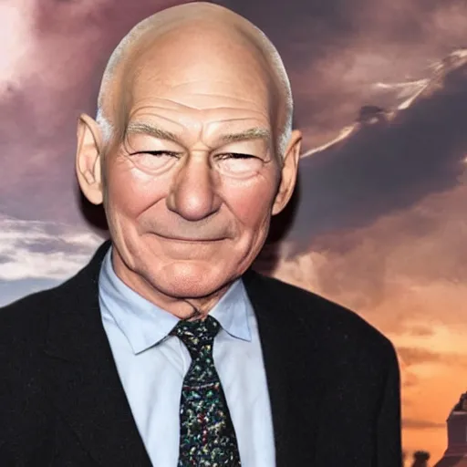 Image similar to patrick stewart mixed with ian mckellen