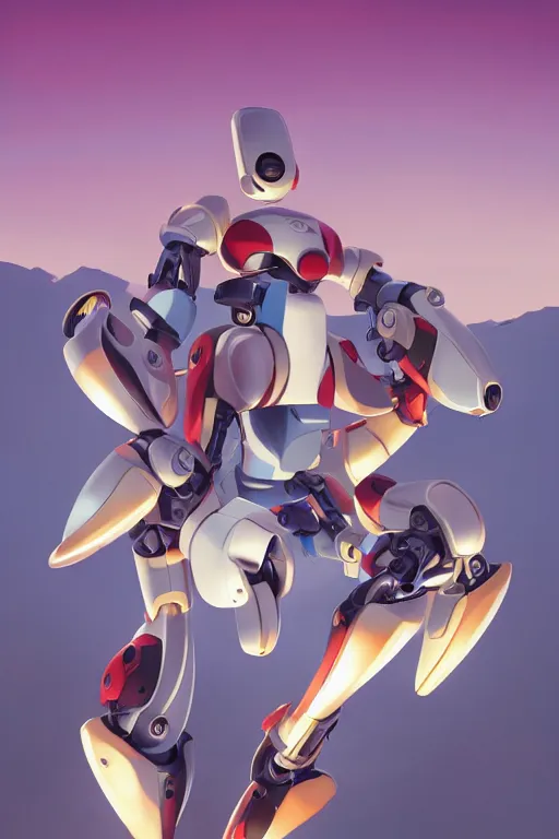 Image similar to metabots medabots medarotto medarot robot minimalist comics, behance hd by jesper ejsing, by rhads, makoto shinkai and lois van baarle, ilya kuvshinov, rossdraws global illumination ray tracing hdr radiating a glowing aura