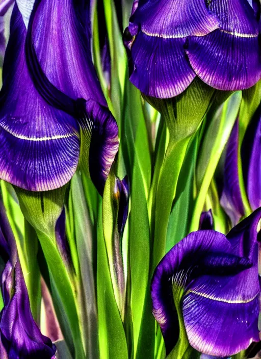 Image similar to montage of thin ringshaped irises, detailed colored textures, eyelashes, advanced art, art styles mix, from wikipedia, wet relections in eyes, sunshine, hd macro photograph, from side, grid o various eye shapes