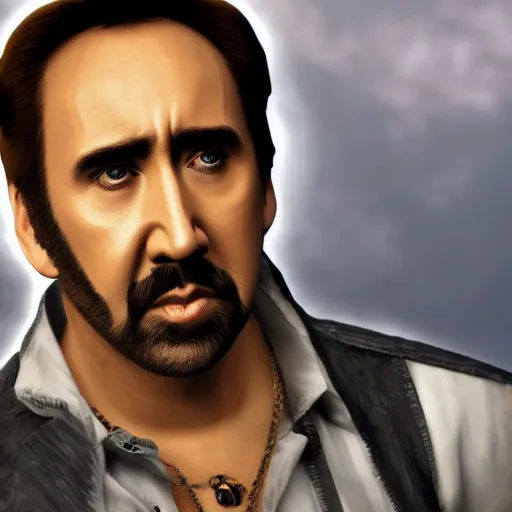 Prompt: Nicolas Cage in Minecraft, actual screenshot, 4k, hdr, RTX on, ultra settings,