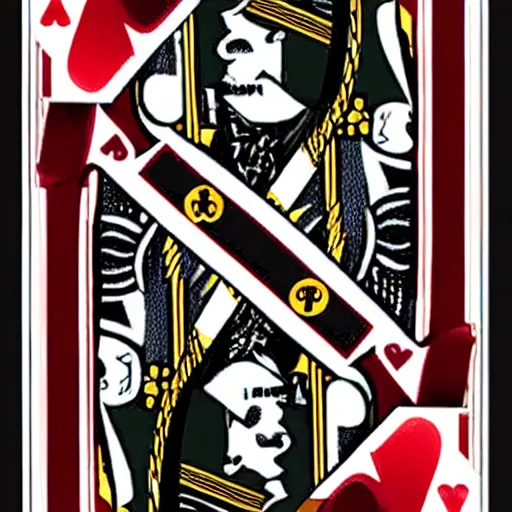 Image similar to poker playing card kings fo hearts as harry potter