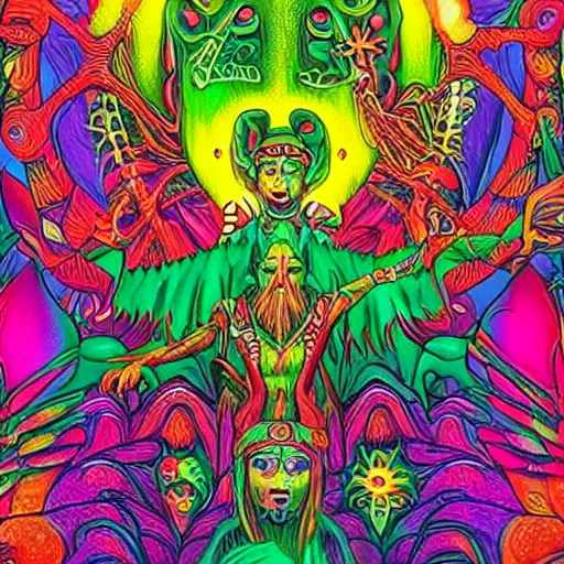 Prompt: the dmt elves