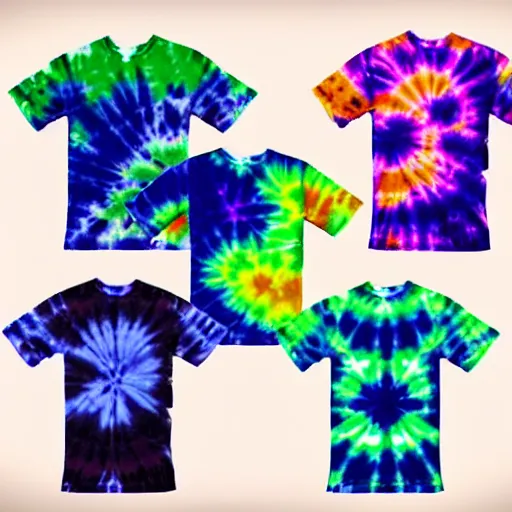 Prompt: tie dye shirt designs