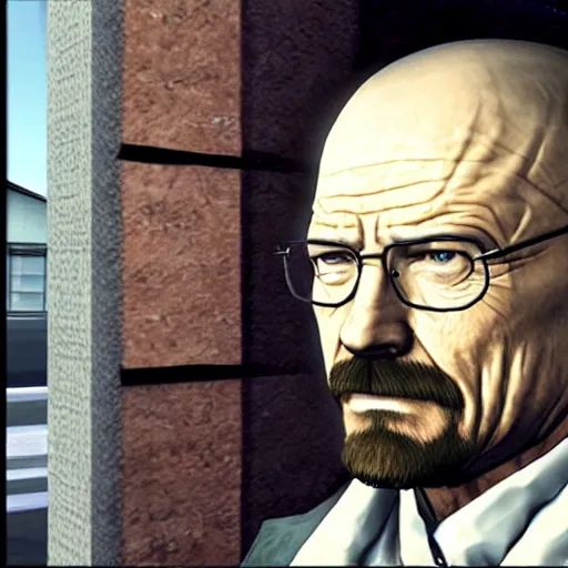 Prompt: Walter white in a gta loading screen