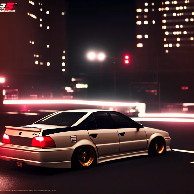 Prompt: a car jzx 1 0 0 drift, detailed - wheels, shibuya prefecture, cinematic lighting, photorealistic, night photography, octane render