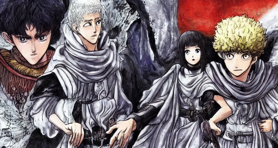 Image similar to the two complementary forces that make up all aspects and phenomena of life, from Berserk