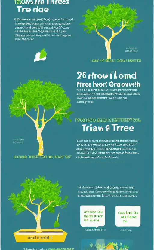 Image similar to infographic on how to grow a tree