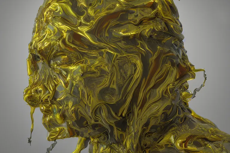 Image similar to Painful pleasures by Lynda Benglis, scary, octane render, 4k, 8k