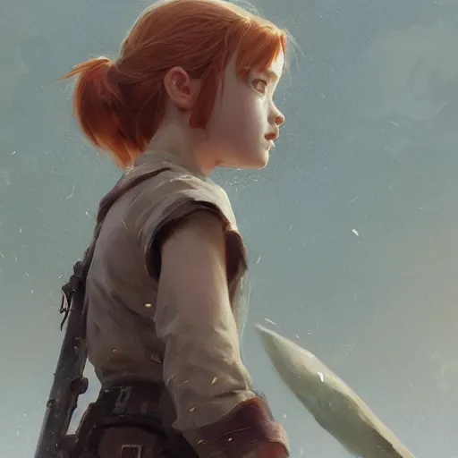 Prompt: a highly detailed epic cinematic concept art CG render digital painting artwork: teenage Sadie Sink in action. By Greg Rutkowski, Ilya Kuvshinov, WLOP, Stanley Artgerm Lau, Ruan Jia and Fenghua Zhong, trending on ArtStation, subtle muted cinematic colors, made in Maya, Blender and Photoshop, octane render, excellent composition, cinematic atmosphere, dynamic dramatic cinematic lighting, precise correct anatomy, aesthetic, very inspirational, arthouse